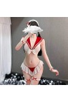 Tenue décolière coquine pour femme Costume de marin Anime japonais Cosplay Ensemble de lingerie Sexy Uniforme décolière Rob
