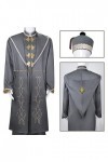 Foanja Dumbledore Déguisement Adulte Cosplay Magie École Directeur Aberforth Dumbledore Uniforme Manteau Veste et Chapeau Com