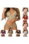 UPOI 2023 Deux Pièces Bralette Plus Lingerie Floral sous-Vêtements Femme Taille Corset Dentelle Soutien-Gorge Femme Plus Tail