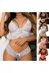 UPOI 2023 Deux Pièces Bralette Plus Lingerie Floral sous-Vêtements Femme Taille Corset Dentelle Soutien-Gorge Femme Plus Tail