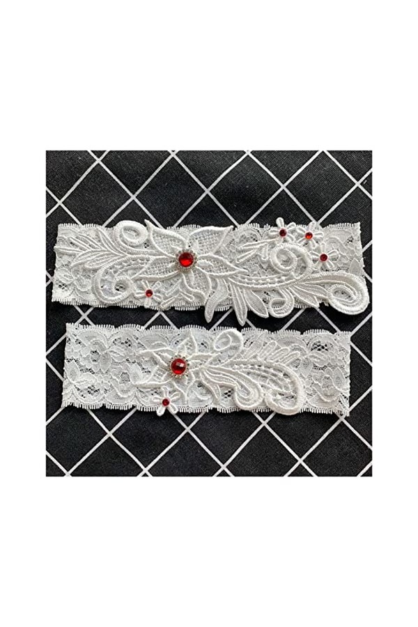 Élégante Dentelle De Mariée Élastique Jarretière Ceinture Sexy Cuisse Anneau De Bal Cosplay Accessoires De Mariage Couleur :