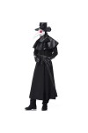 TOZLU M-XL Costume de Docteur pour homme Plague Bird Docteur Costume dHalloween pour homme Dungeon Dark Woodpecker Beak Figu