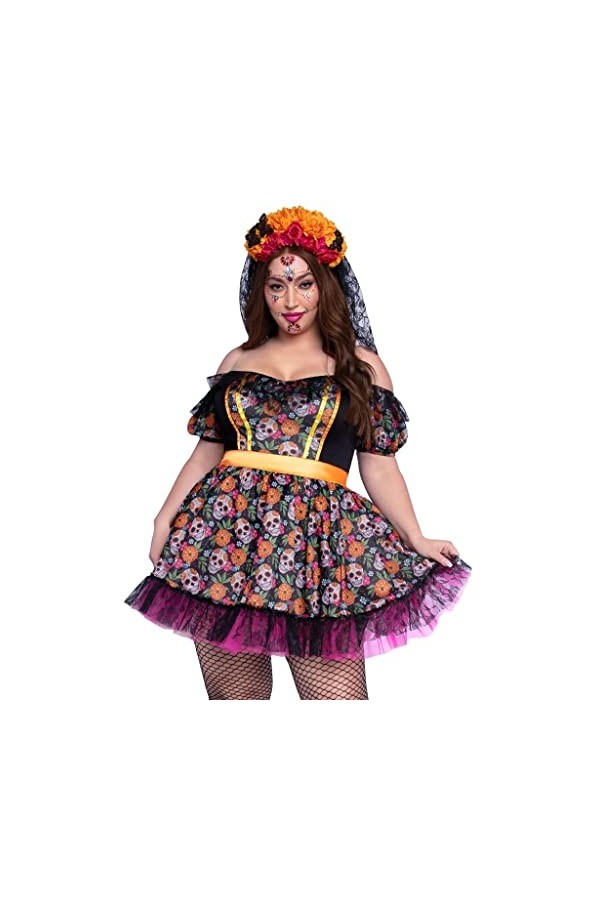 Leg Avenue 87153x 10108 Carnival Costume, Theme Party, Multi-Coloured, 2X