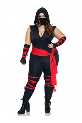 Leg Avenue Deadly Ninja Carnival Costume, Size 1X-2X
