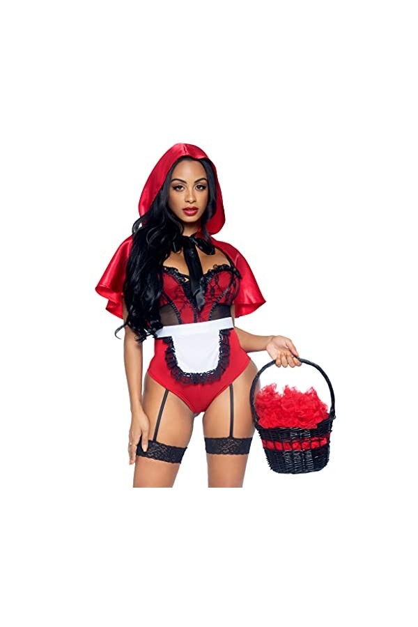 Leg Avenue Womens Naughty Miss Red Riding Hood Costume