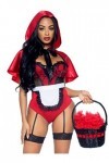 Leg Avenue Womens Naughty Miss Red Riding Hood Costume