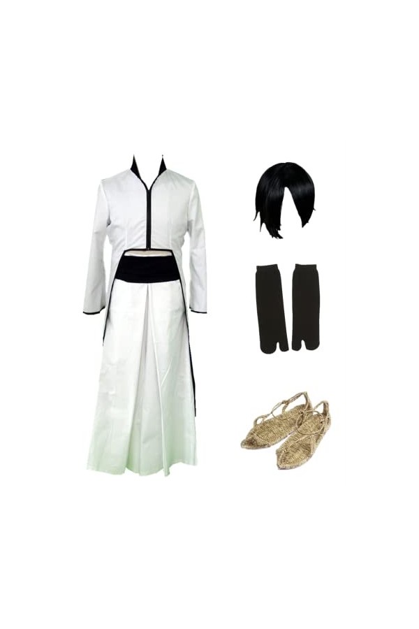 MANMICOS Costume kimono blanc pour homme de lanime Ulquiorra Cifer taille 3XL 