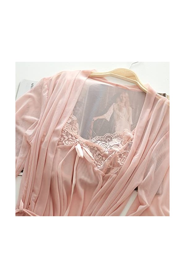 AKAZI Lingerie Sexy vêtements de Nuit Doux, Ensemble de Lingerie en Dentelle Multicolore, Pyjama Amusant Sexy, Violet C, 2XL,