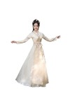 HYCLAM Hanfu Hanfu Féminin Robe Élégant Robe À La Taille Halloween Noël Déguisements Cosplay Style Chinois Costumes De Danse 