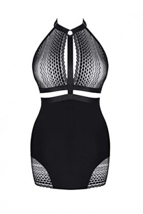 Demoniq M2657 Mini robe pour femme, Noir , XL