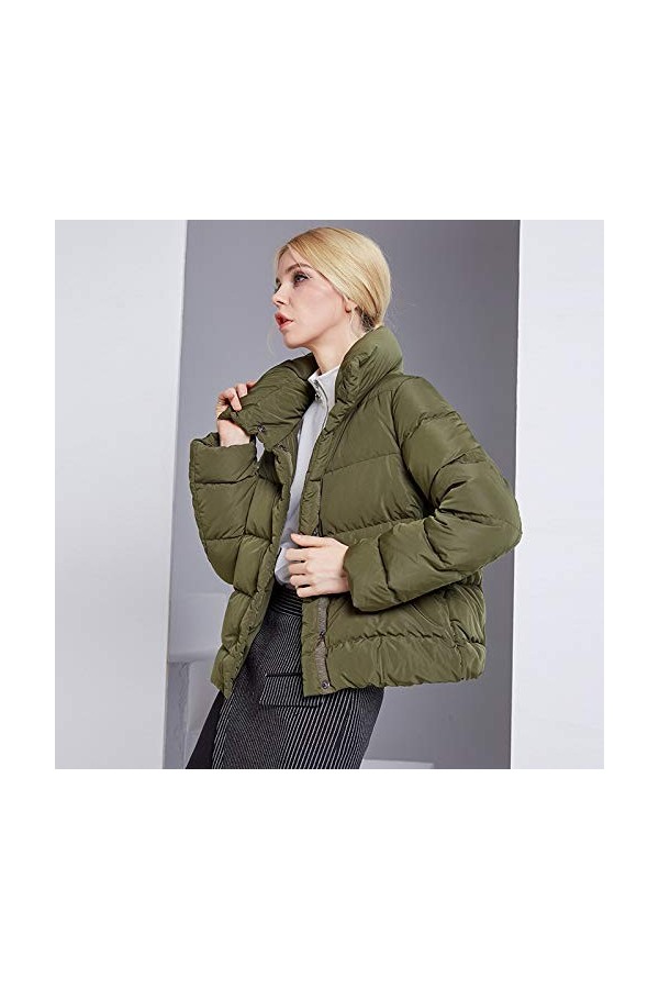 nouler Duvet De Canard De Qualité pour Femmes dautomne Dames Épais Doudoune Veste Chaude,Rouge,S