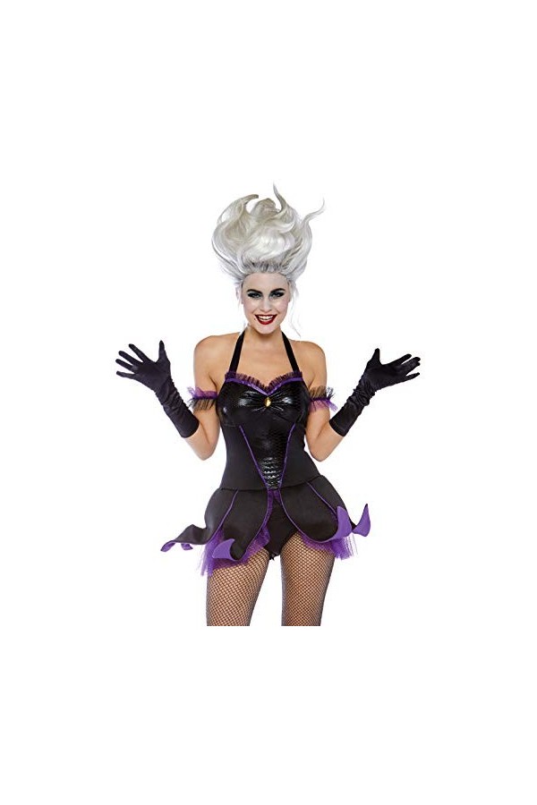 Leg Avenue Sea Witch Panamas, Noir Black, Purple , Taille Fabricant: SmallUk 6-8 Femme