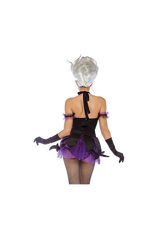 Leg Avenue Sea Witch Panamas, Noir Black, Purple , Taille Fabricant: SmallUk 6-8 Femme
