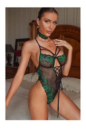 Sexy Sexy Dentelle Contraste Couleur Tentation Sling Combinaison Combinaison Rouge L Vert M Vert L 