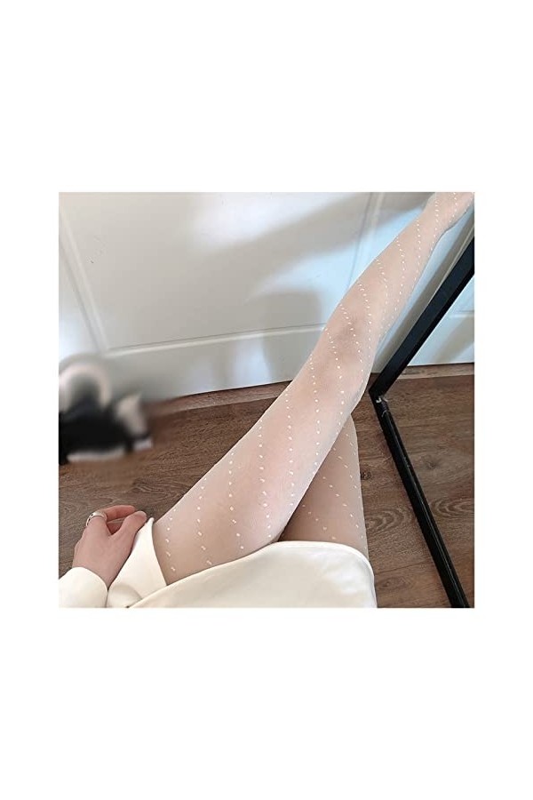 Sexy Femmes Collants Collants sans Couture Sexy Dentelle Maille Résille Collants Bas Femme Couleur : Noir, Taille : Taille U