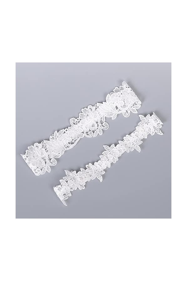 EXENXA Jarretière de mariée Jarretière en Dentelle de mariée Accessoires de Mariage Jarretière Sexy Anneau de Jambe élastique