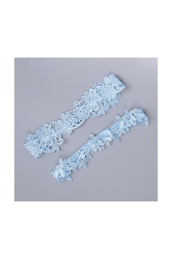 EXENXA Jarretière de mariée Jarretière en Dentelle de mariée Accessoires de Mariage Jarretière Sexy Anneau de Jambe élastique