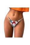 Culotte sexy pour femme - Motif sexy - Taille basse - Doux et sexy - Sans limites - Culotte à volants, rose vif, XXL