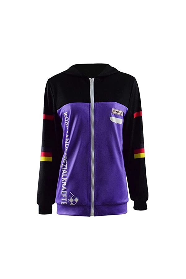 MengXin Game Girls Frontline HK416 HKM4 Veste à capuche pour cosplay Taille XL Violet