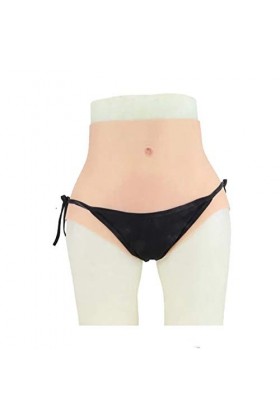 XSWL Culotte de Faux vagin en Silicone réaliste avec cathéter, Pantalon de Triangle de Fausse Chatte Sexy, Gaff de masquage p