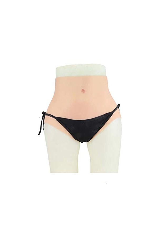 XSWL Culotte de Faux vagin en Silicone réaliste avec cathéter, Pantalon de Triangle de Fausse Chatte Sexy, Gaff de masquage p