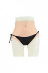 XSWL Culotte de Faux vagin en Silicone réaliste avec cathéter, Pantalon de Triangle de Fausse Chatte Sexy, Gaff de masquage p