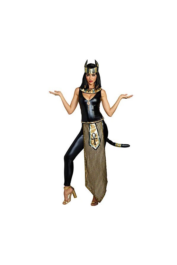 Dreamgirl Costume de déesse égyptienne Bastet pour chat et déesse - Taille L