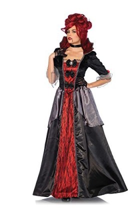 Leg Avenue- Blood Countess Adult Sized Costumes, 85551 01103, Noir Rouge, L EUR 44-46 