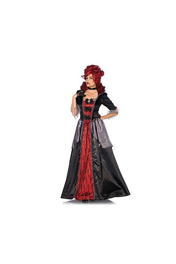 Leg Avenue- Blood Countess Adult Sized Costumes, 85551 01103, Noir Rouge, L EUR 44-46 
