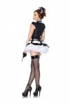 Leg Avenue Costume 3 Pièces Maîtresse De Maison Coquine Noir/Blanc Medium/Large