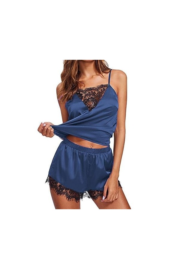 Lingerie Sexy pour Femme Transparente - Ensemble Pyjama Sexy à 3 Points - Lingerie érotique 3 S 