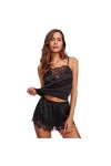 Lingerie Sexy pour Femme Transparente - Ensemble Pyjama Sexy à 3 Points - Lingerie érotique 3 S 