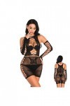 Lingerie Papillon Sac Hanche Robe Costume À Manches Mi-Longues Jupe Courte Chemise De Nuit en Dentelle pour Femme Une Pièce e
