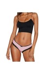 Culotte en dentelle extensible sexy douce pour femme, rose vif, L