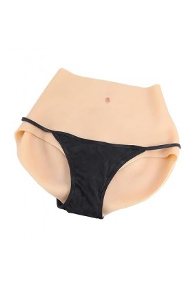 LXURY Culotte en Silicone réaliste Bout à Bout rembourré Shapewear contrôle Culotte Bout à Bout Hanche rehausseur rembourré S