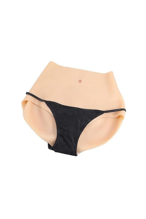 LXURY Culotte en Silicone réaliste Bout à Bout rembourré Shapewear contrôle Culotte Bout à Bout Hanche rehausseur rembourré S