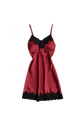 Ensembles de vêtements de Nuit pour Dames Sexy Silks Cami New Women Sexy Set Fashion Camisole Sleepwear Satin Soie Lingerie S