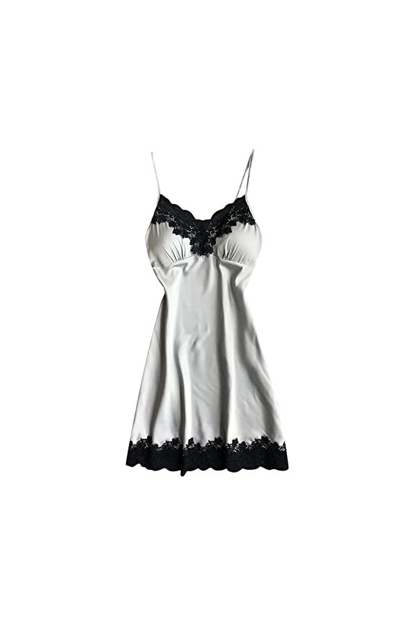 Ensembles de vêtements de Nuit pour Dames Sexy Silks Cami New Women Sexy Set Fashion Camisole Sleepwear Satin Soie Lingerie S