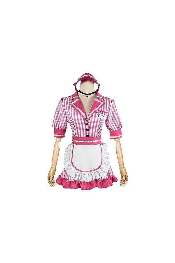 AAHARYA Anime mon habillage chéri Cosplay Costume Marin Kitagawa femmes rose Lolita Sexy femme de chambre JK uniforme robe Ha