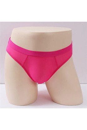 QWUVEDS Mini string sexy pour homme - Sexy - Sexy - Avec anneau - Respirant, Rose, taille unique