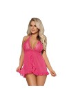 Lingerie Sexy Femme Grande Taille Sexy One-Piece Jarretelles Chemise de Nuit Bustier Lingerie Femme Sexy Élasticité sous-Vête