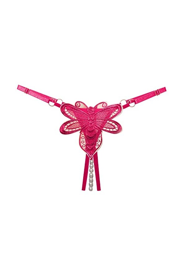Avenue Culotte sexy en dentelle ajourée pour femme 18/20, rose, taille unique