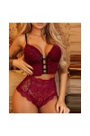 Bodys Vêtements pour Femmes Fille Sexy Lingerie Babydoll String Robe Lingerie Pyjamas Vert M Rouge M Rouge X 