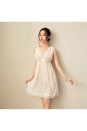 Bustiers et Corsets pour Femmes Lingerie Grande Taille Pyjama Maison Sexy Femme Chemise de Nuit Perspective en Maille Transpa