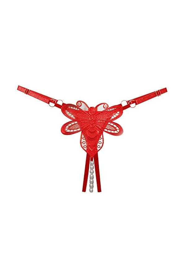 Avenue Culotte sexy en dentelle ajourée pour femme 18/20, rose, taille unique