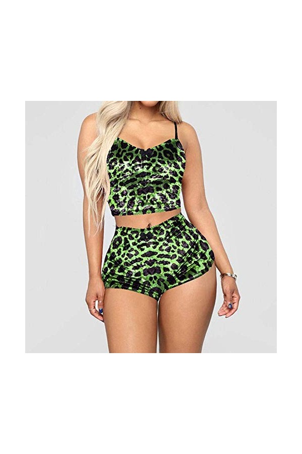 RWRAPS Vêtements pour Femmes Lingerie Sexy Nouvel Ensemble de Soutien-Gorge Pyjama Deux pièces Sexy Bourgogne 3XL Vert M 