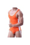 BODHIS Mens Wrestling Singlet Justaucorps String 1 Pièce Combinaison Slip Maillots de Bain Maillot de Bain Dancewear sous-Vêt