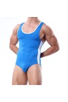 BODHIS Mens Wrestling Singlet Justaucorps String 1 Pièce Combinaison Slip Maillots de Bain Maillot de Bain Dancewear sous-Vêt