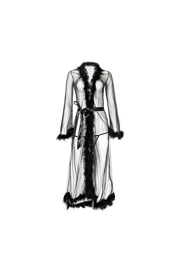 MERNEL Vêtements sexuels Jupe de Couchage Sexy for Femme Jupe Longue Sexy Jupe Longue en Maille Perspective Sexy Femmes Colo