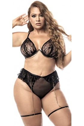 Mapalé by Espiral 8757x Set de 3 pièces Noir 3x/4x Lingerie, Femme